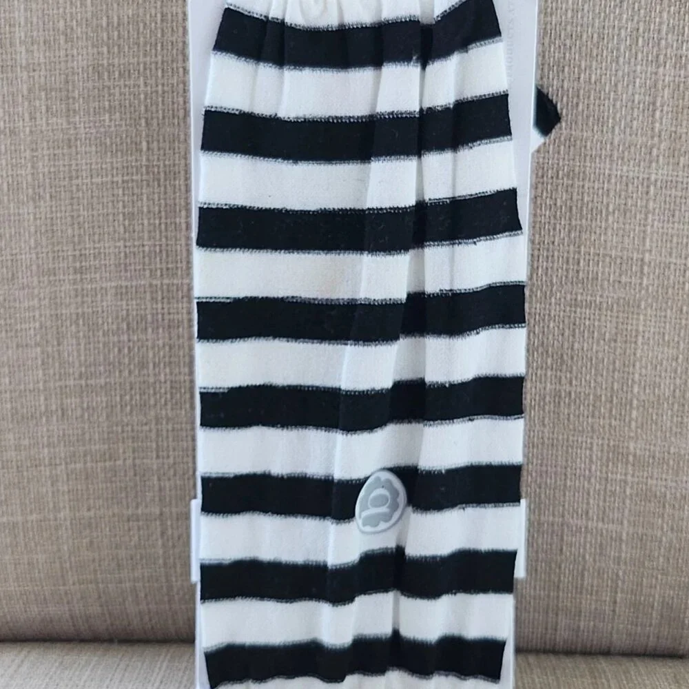 Baby Bling Headband baby White/Black Striped Baby Head Band Brand: Baby Bling